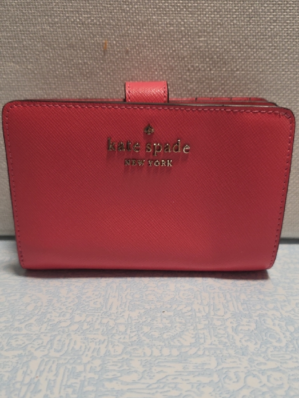 NWT Michael Kors Salmon Pink Slim Bifold Wallet
